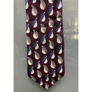 Givenchy Monsieur Droplet Print 100% Imported Silk Men's Vintage Neck Tie VTG